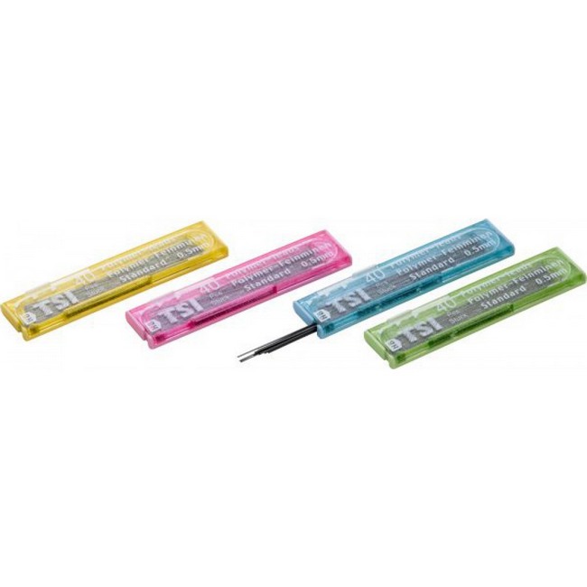 TSI Pencil Leads 0.5mm HB 40 Leads, green jumbo pack